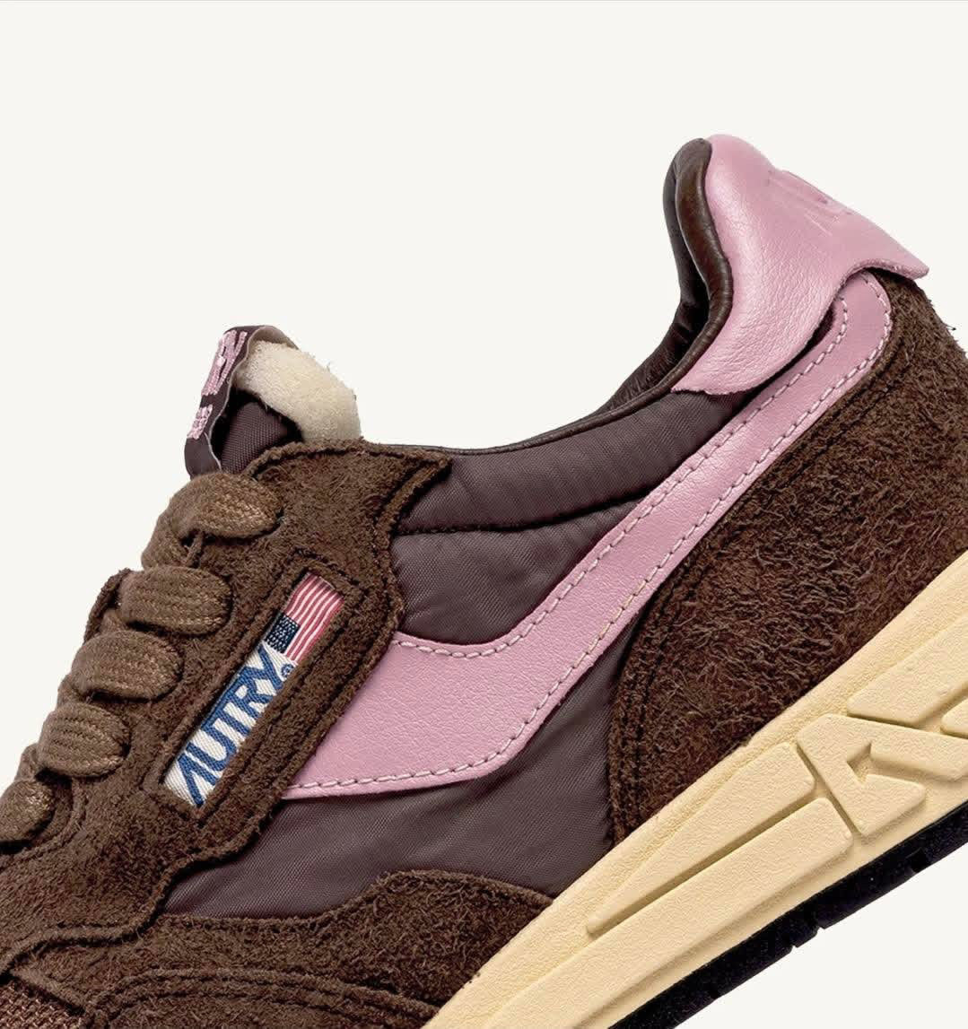 Reelwind Low Sneakers In Nylon Suede And Leather Color Plugh And Zephyr