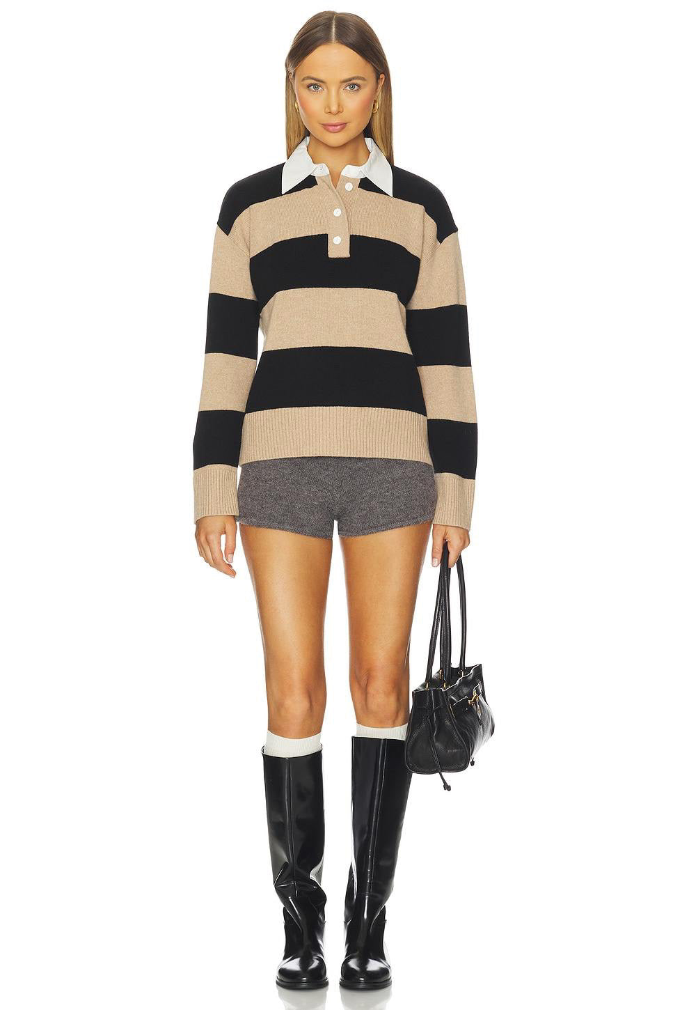 Paxton Sweater Oatmeal Black