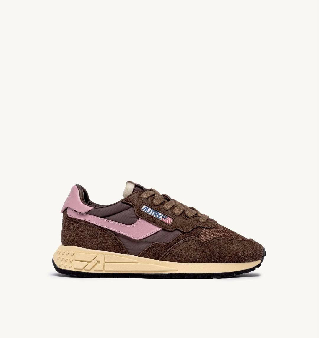 Reelwind Low Sneakers In Nylon Suede And Leather Color Plugh And Zephyr