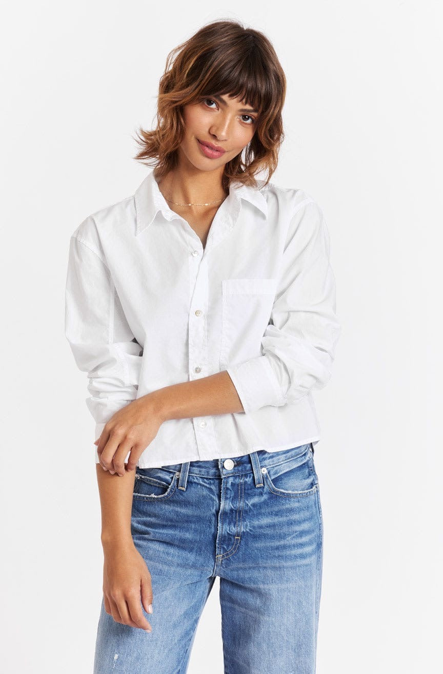 Ruth Crop Shirt White