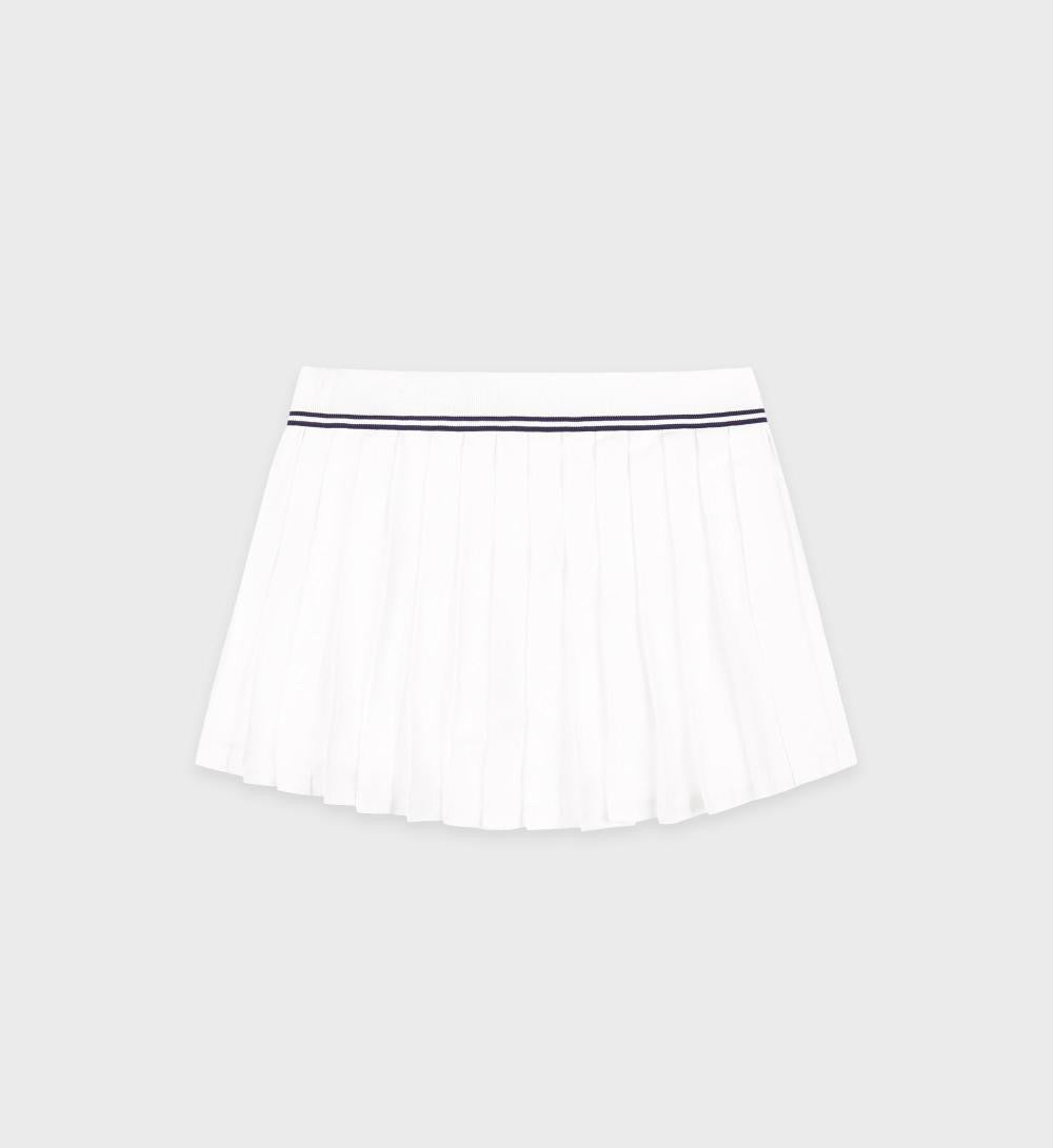 SCR Logo Abigail Skirt White/Navy
