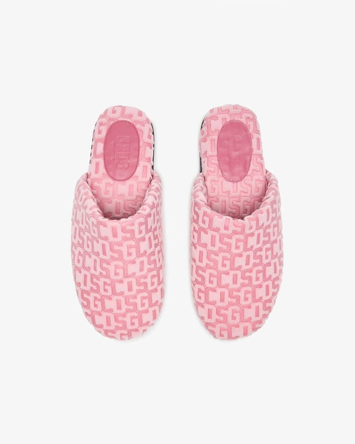 Gcds Monogram Slippers pink