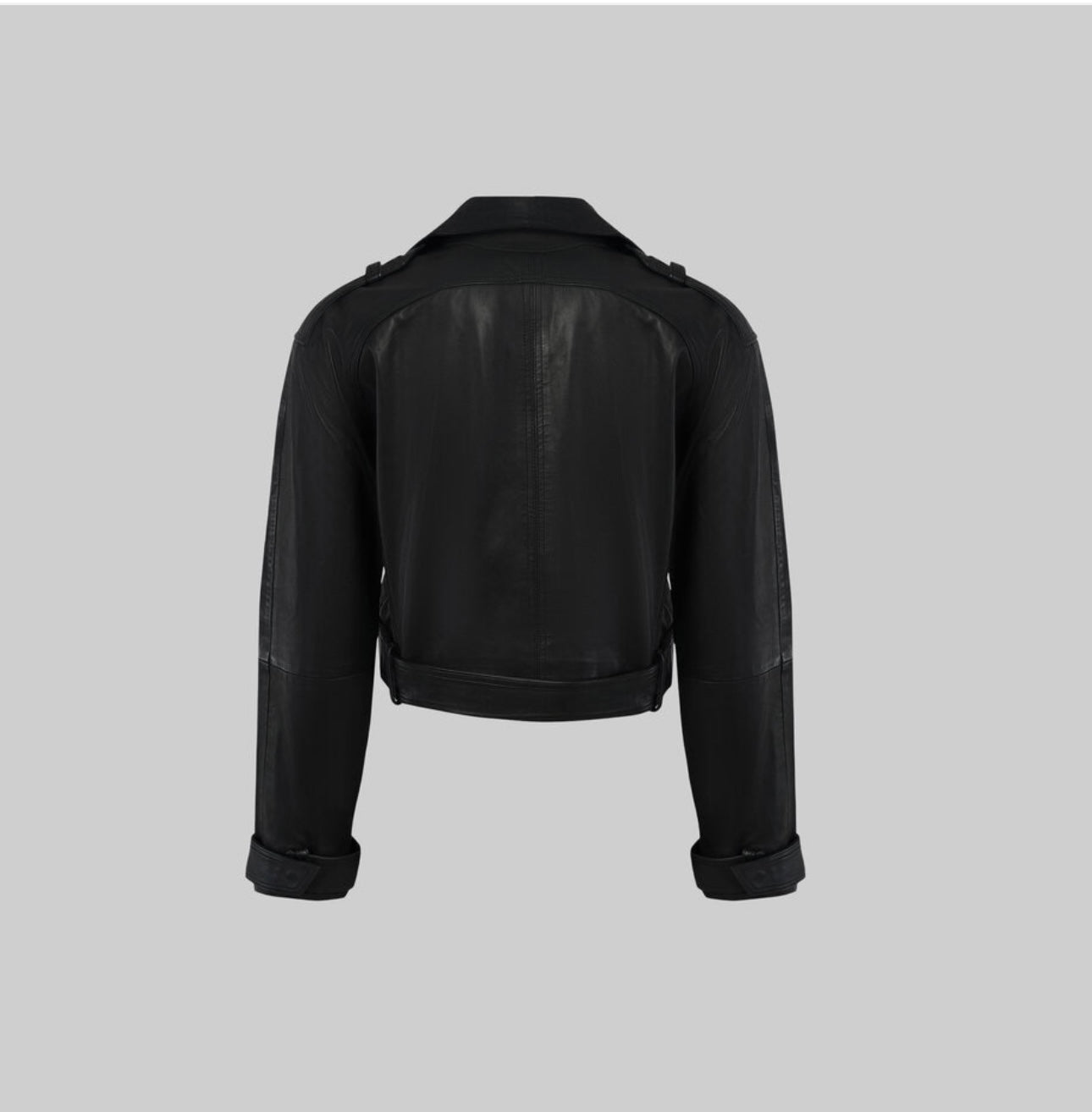 ROMIE CROPPED TRENCH BIKER