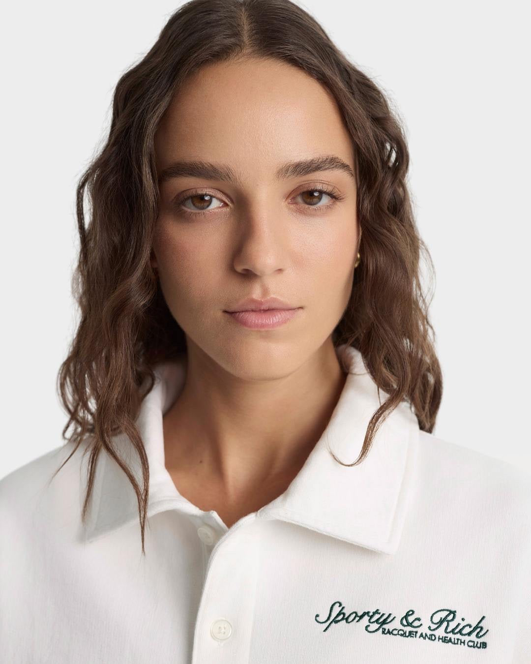 Syracuse Embroidered Polo White/Forest