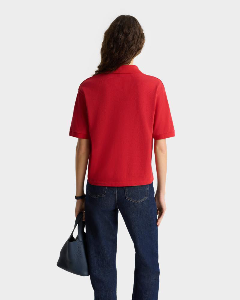 H&W Crest Pique Polo Ruby