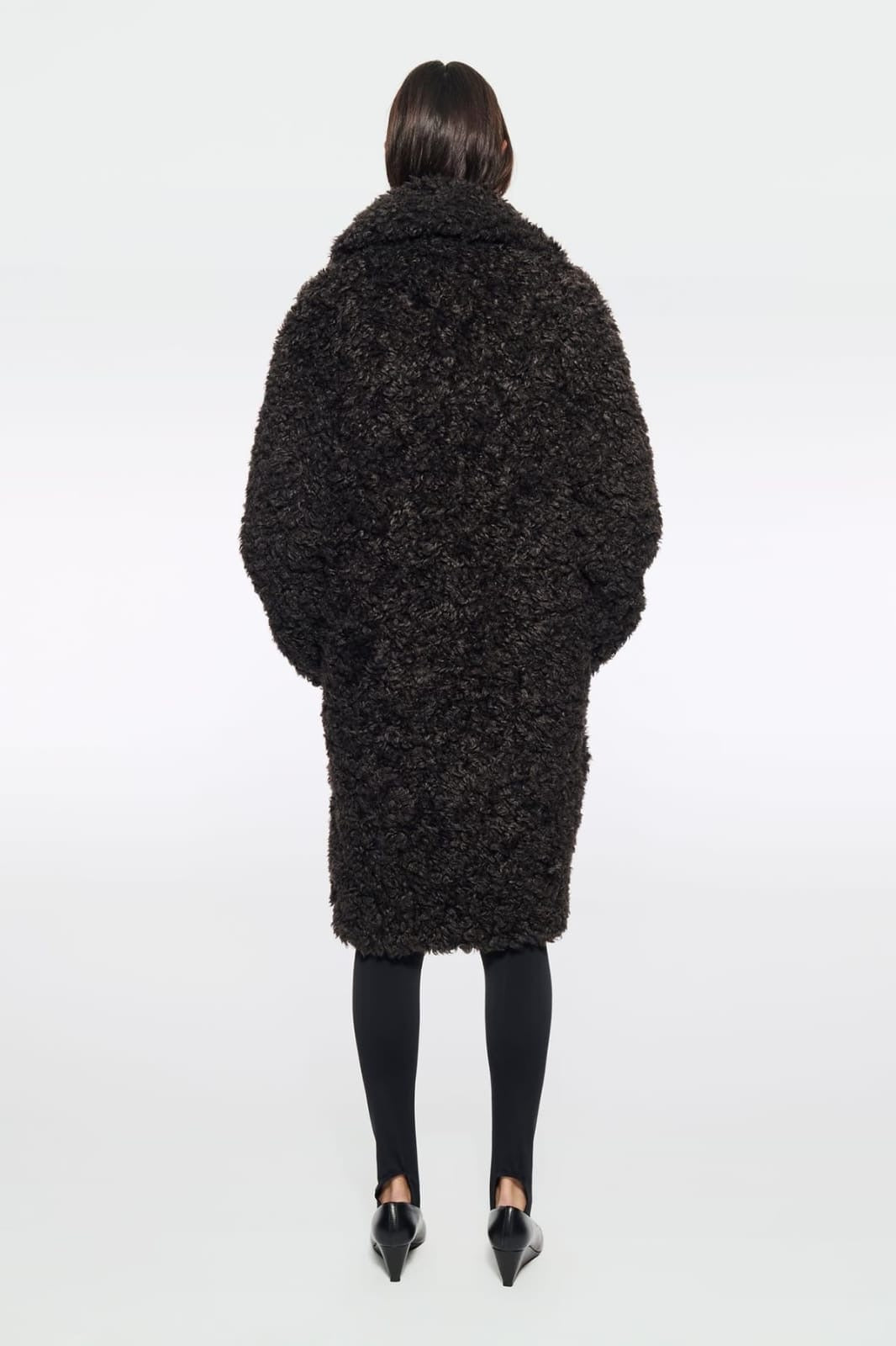 Camille Cocoon Coat Dark Chocolate