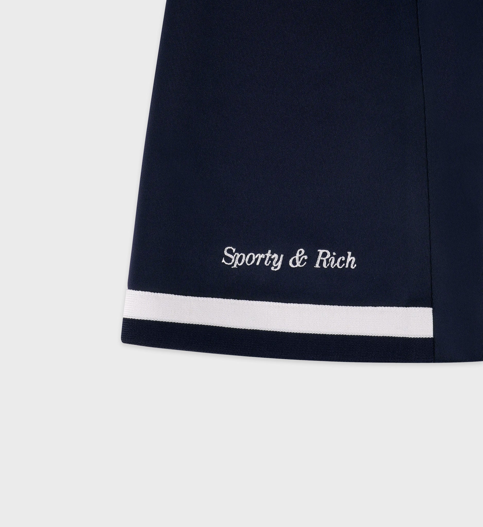 SPORTY & RICH X HOTEL EDEN ROC
Eden Crest Embroidered Mila Skirt - Navy/White