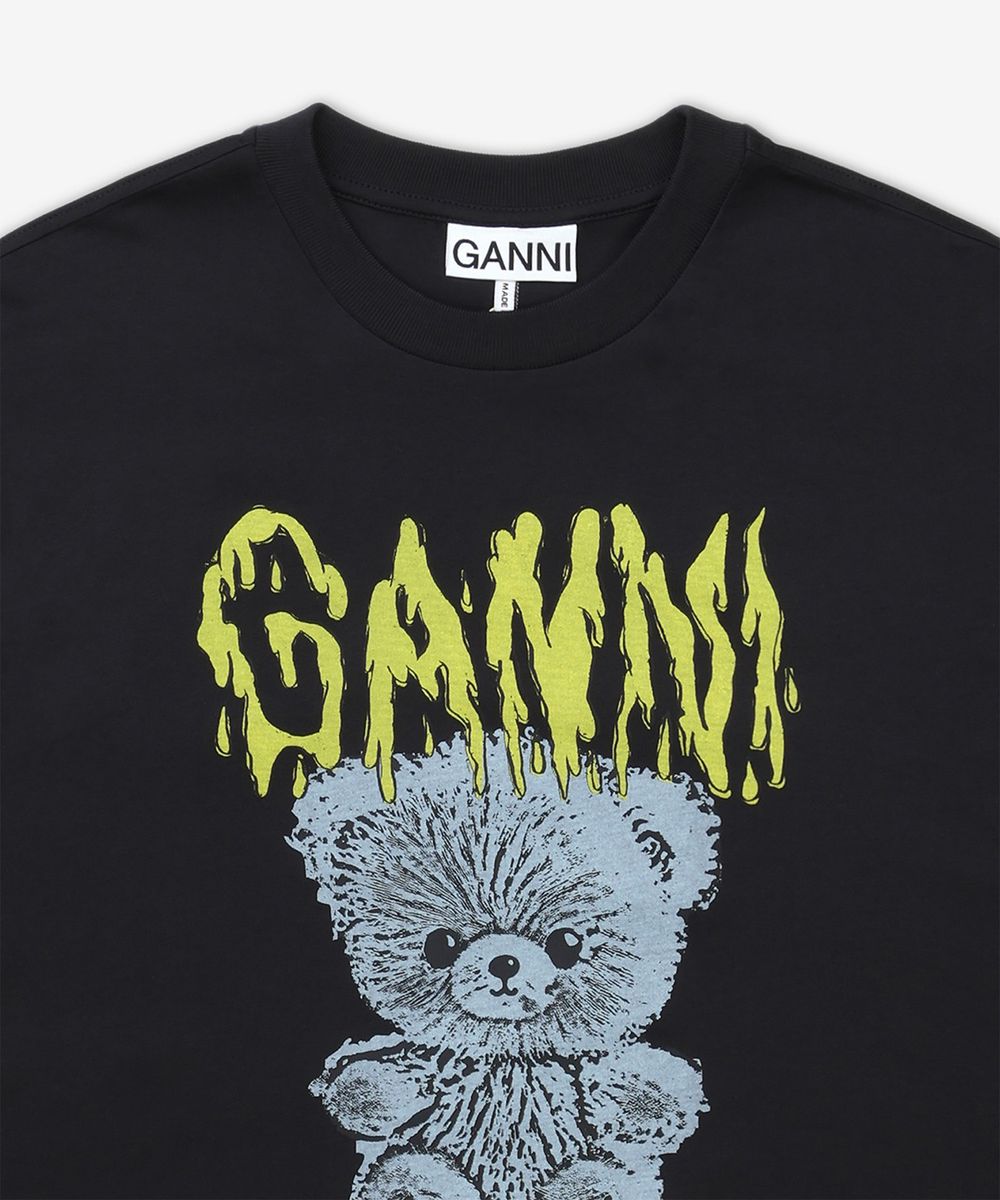 GANNI BASIC COTTON TEDDY LONG SLEEVE