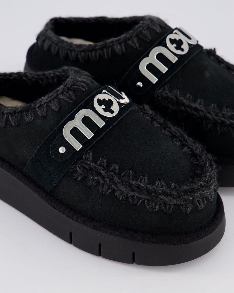 Bounce Clog Metal Logo Black