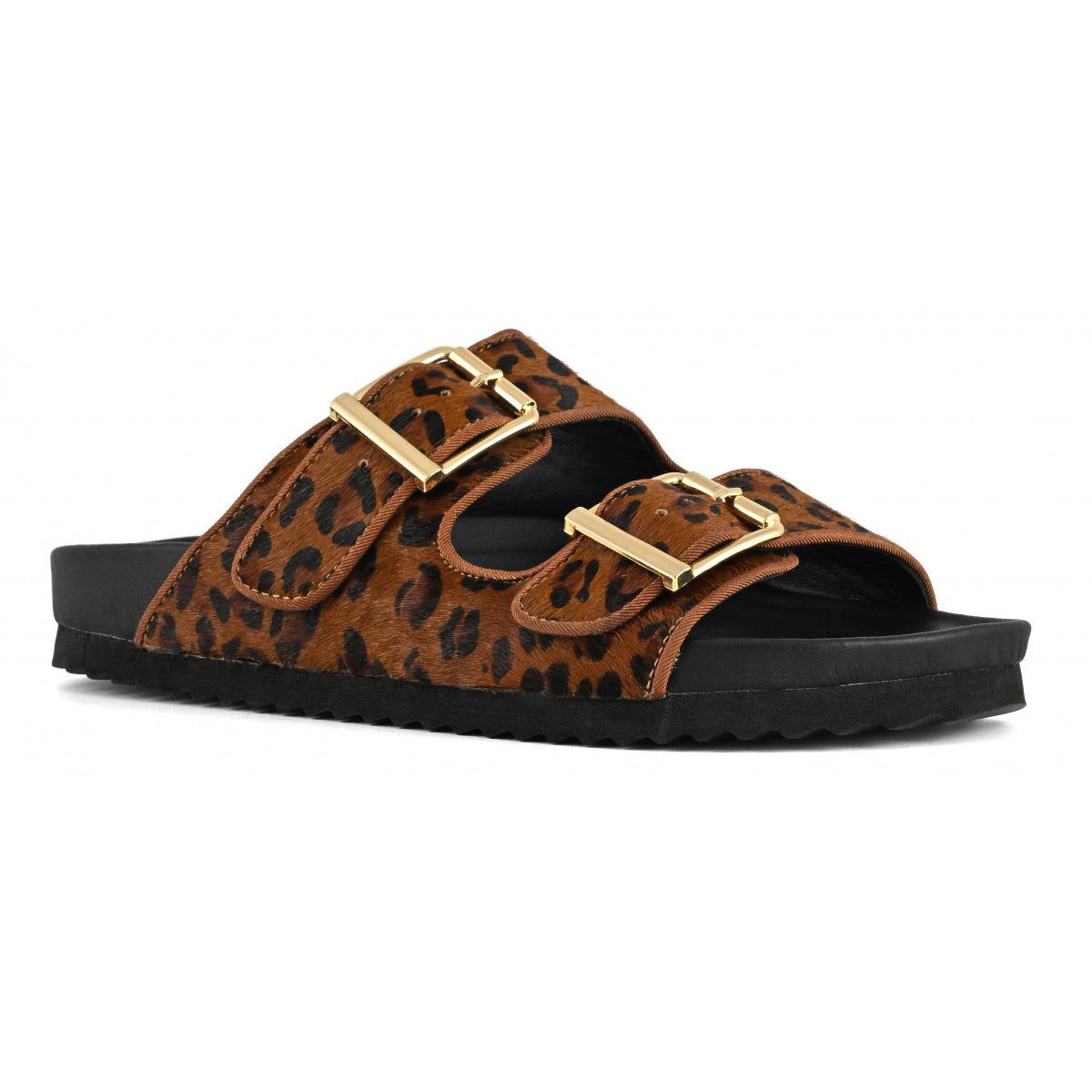 Pony Hair Sandal Leopard