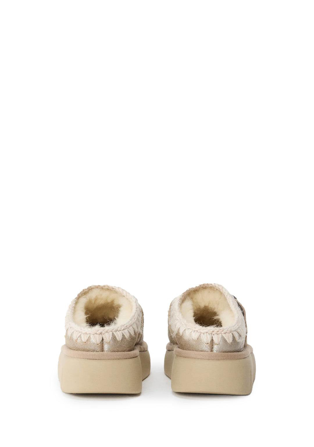 Bounce Clog Special Leather Stone Metalic