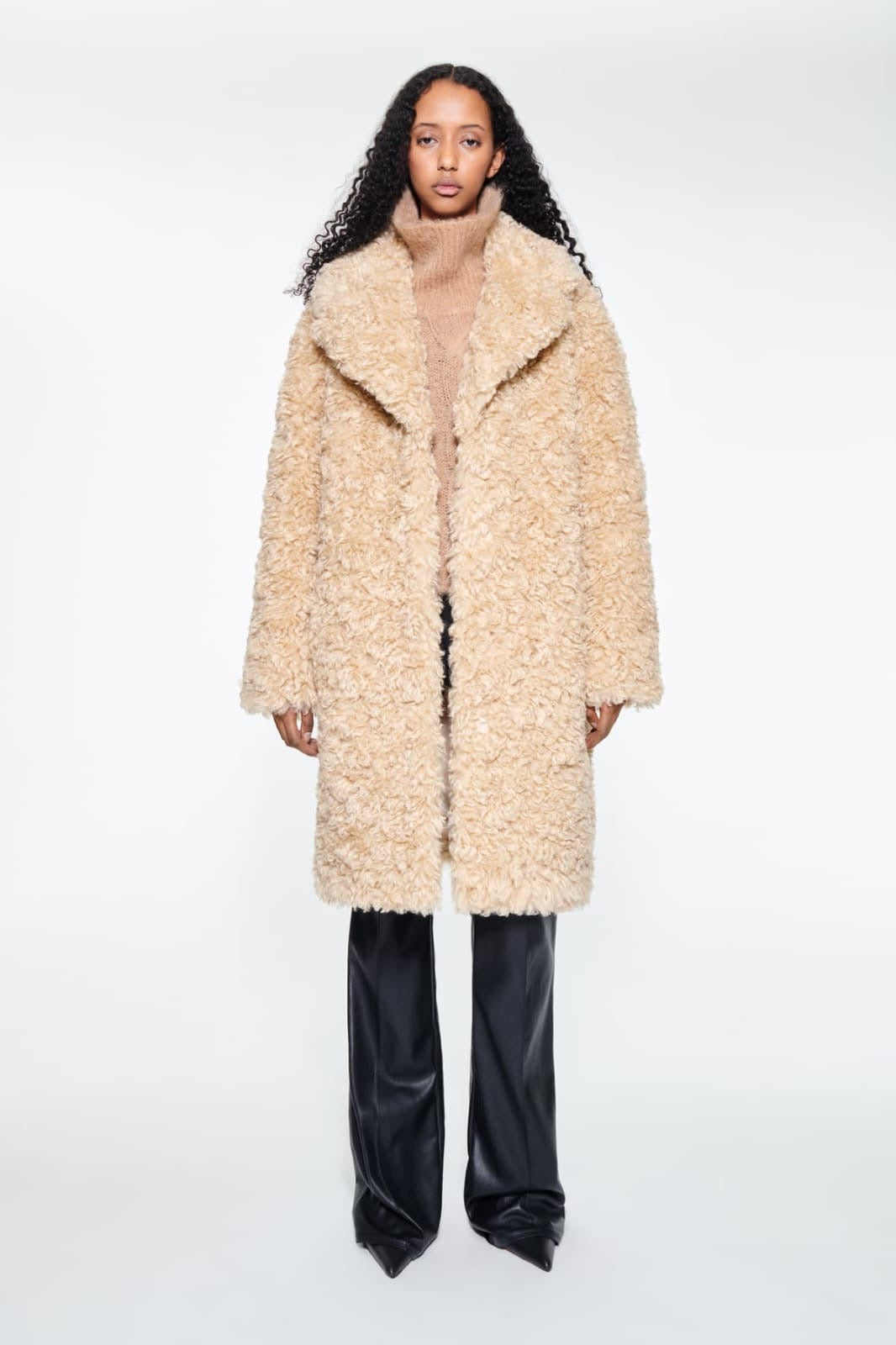 Camille Cocoon Coat Natural Beige