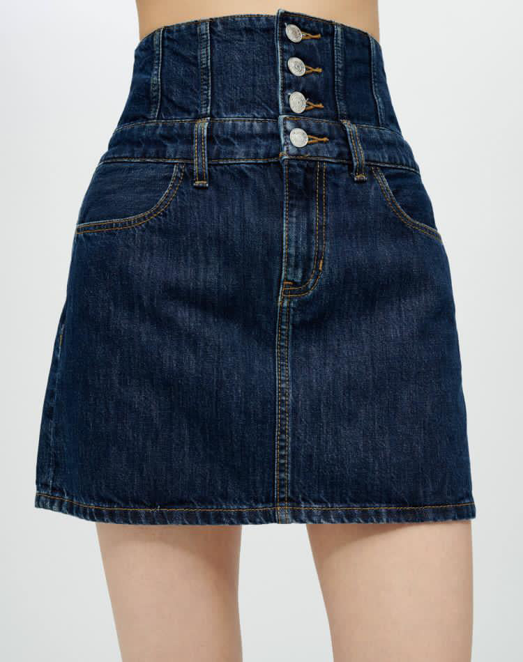 Corset Skirt Indigo Flow